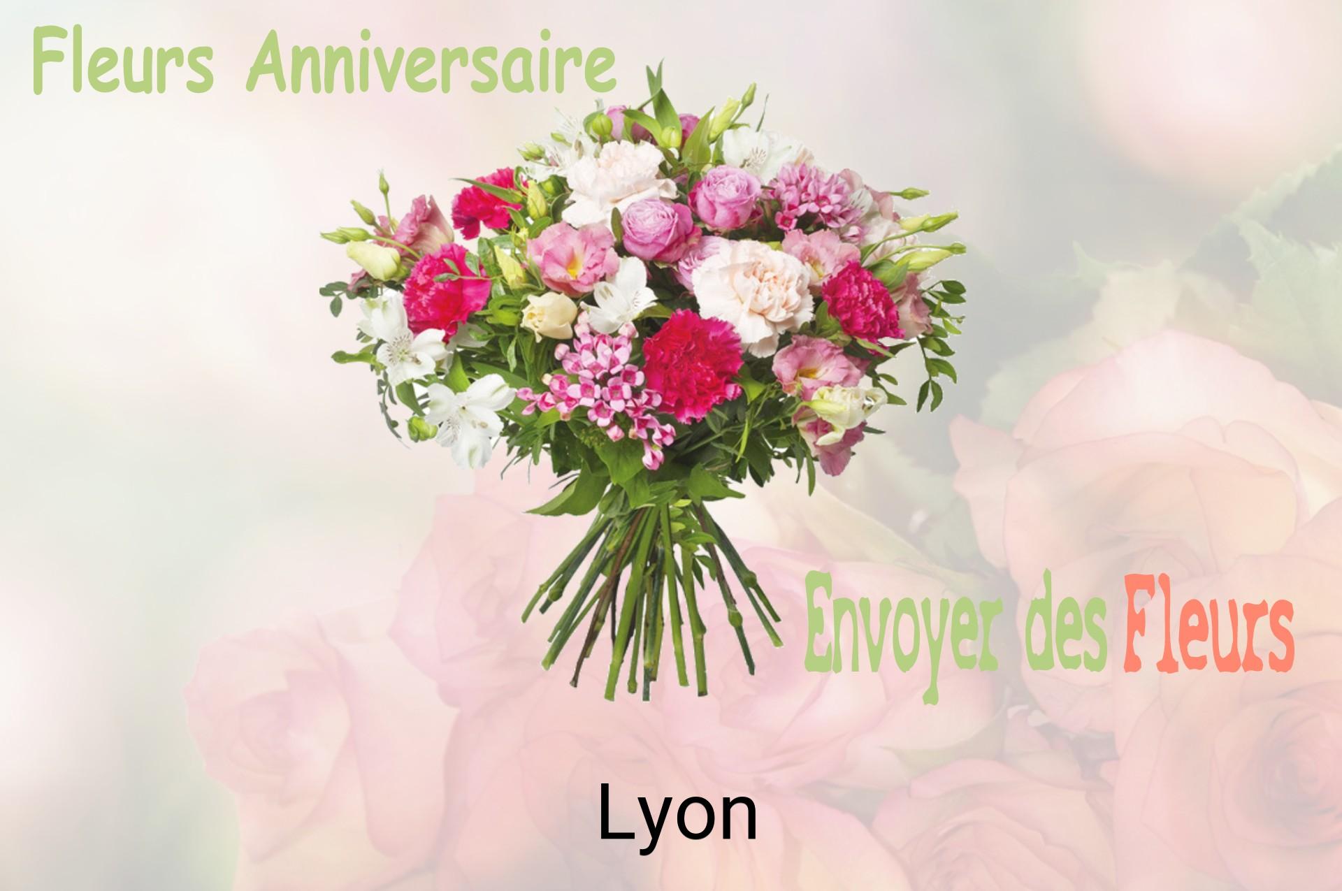 Bouquet de fleurs d’anniversaire livré à Lyon