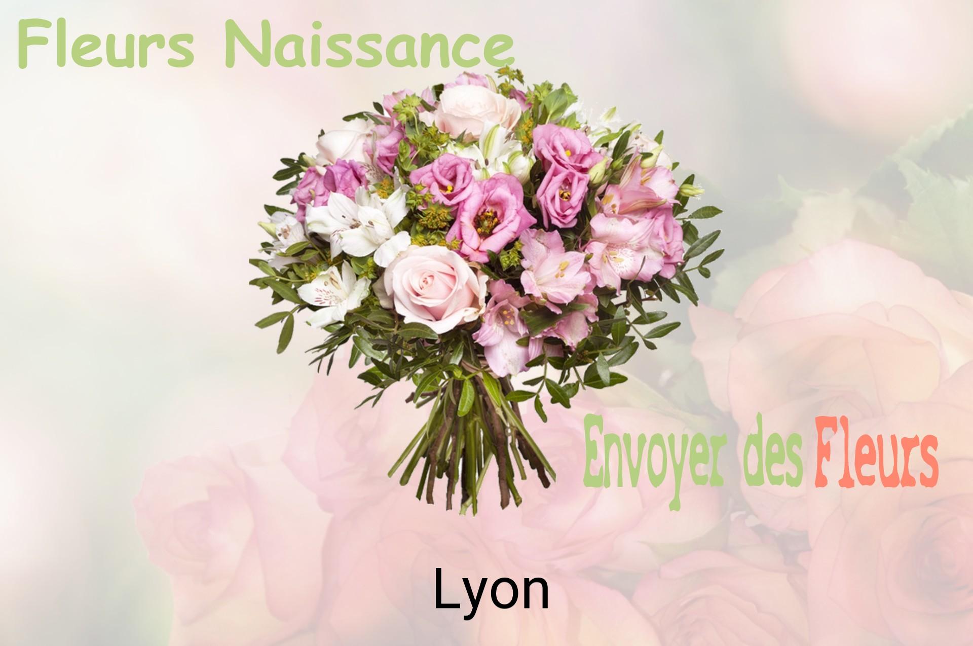 Bouquet de fleurs de naissance livré à Lyon